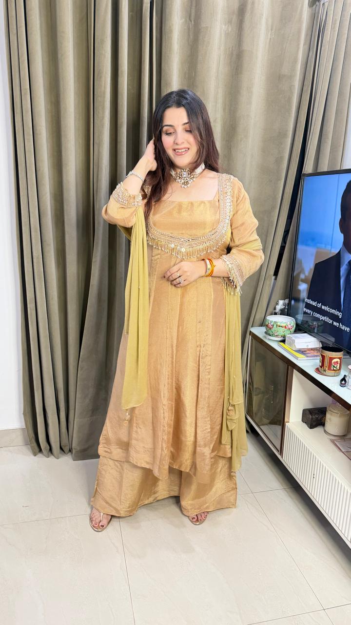 Regal Embroidered Anarkali Suit Set