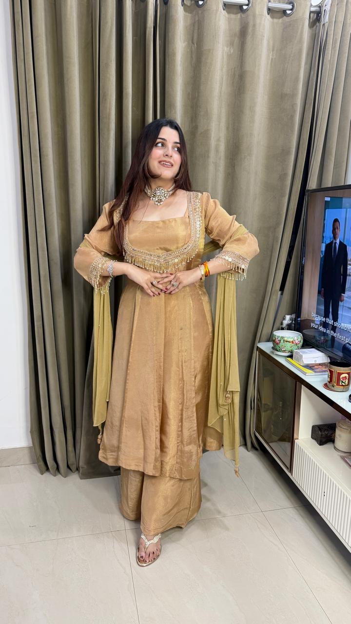 Regal Embroidered Anarkali Suit Set