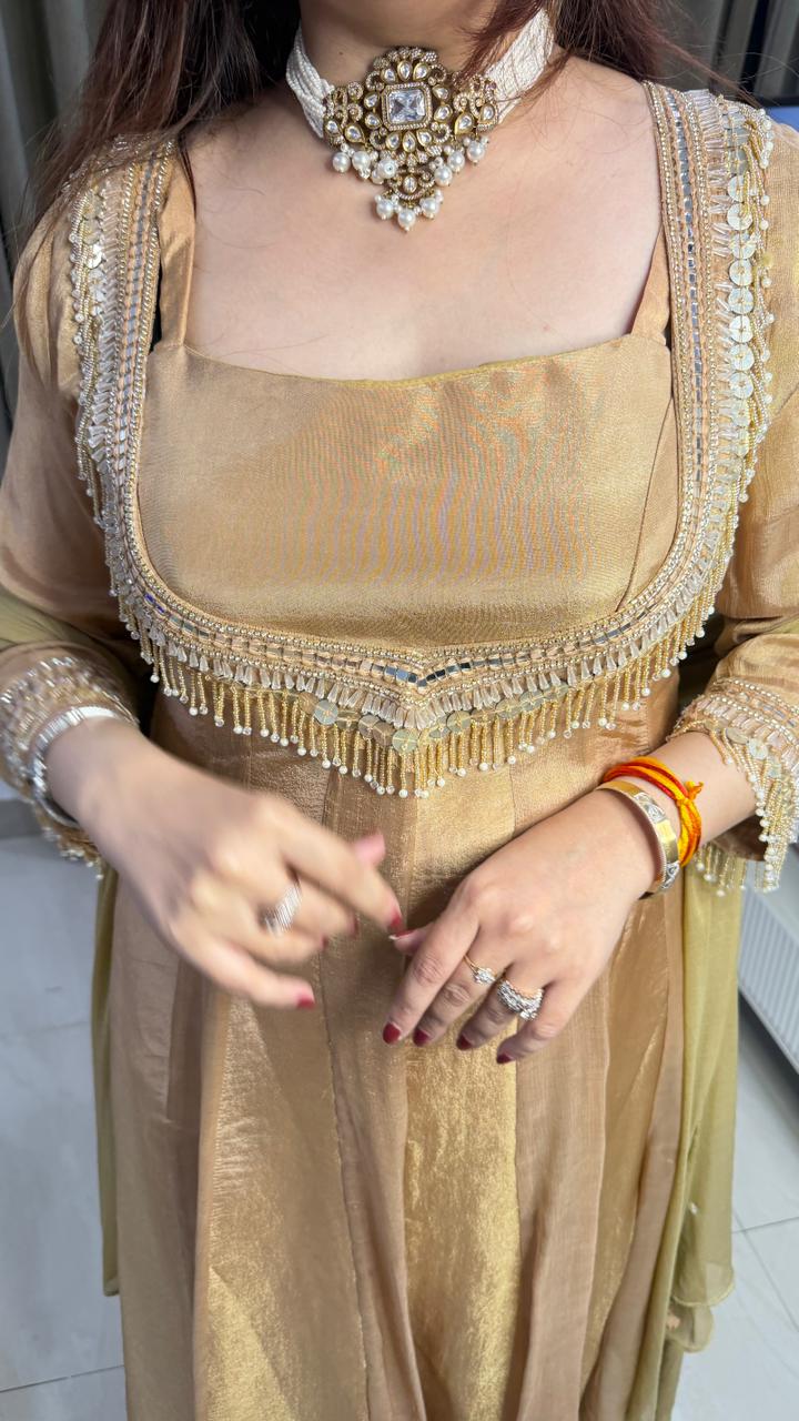 Regal Embroidered Anarkali Suit Set