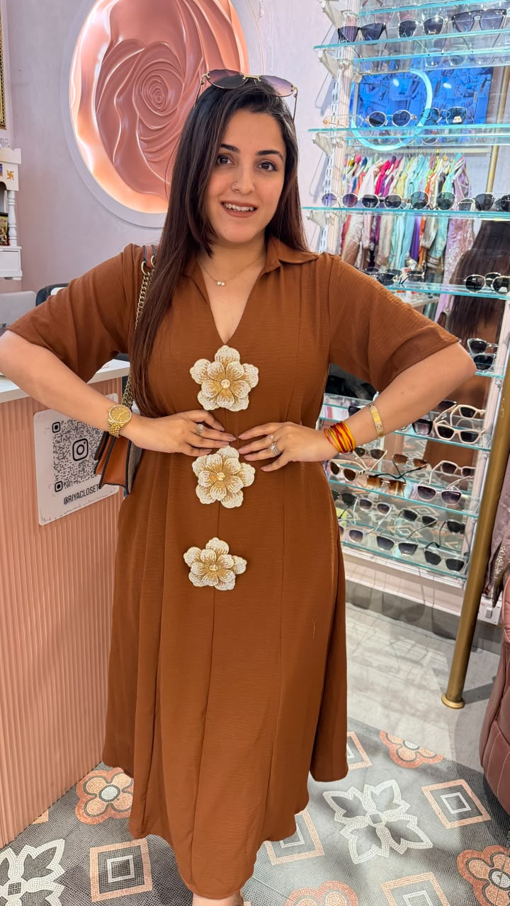 A line Bloom Shirt dress