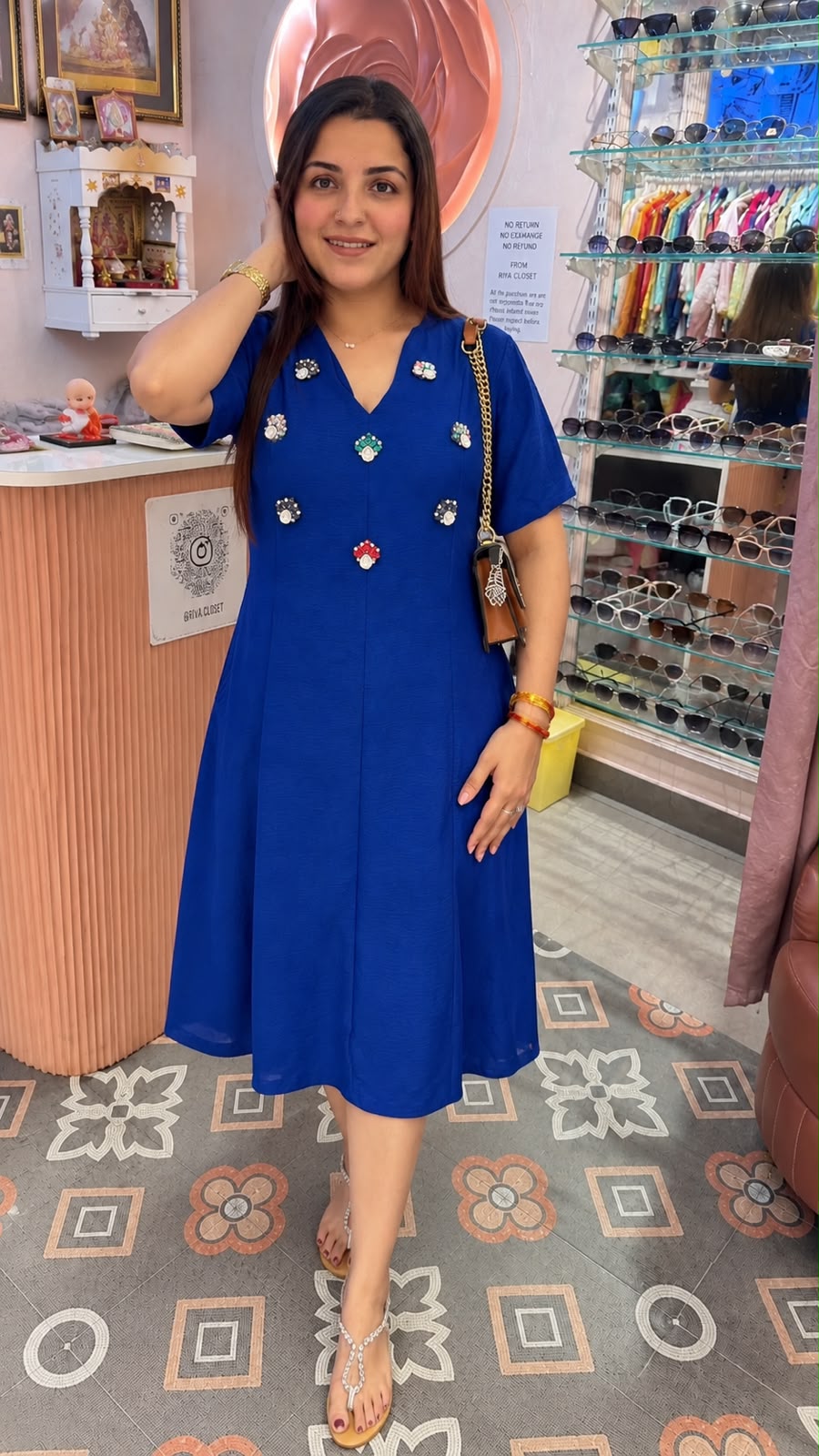 Noir Jewel A-Line Dress