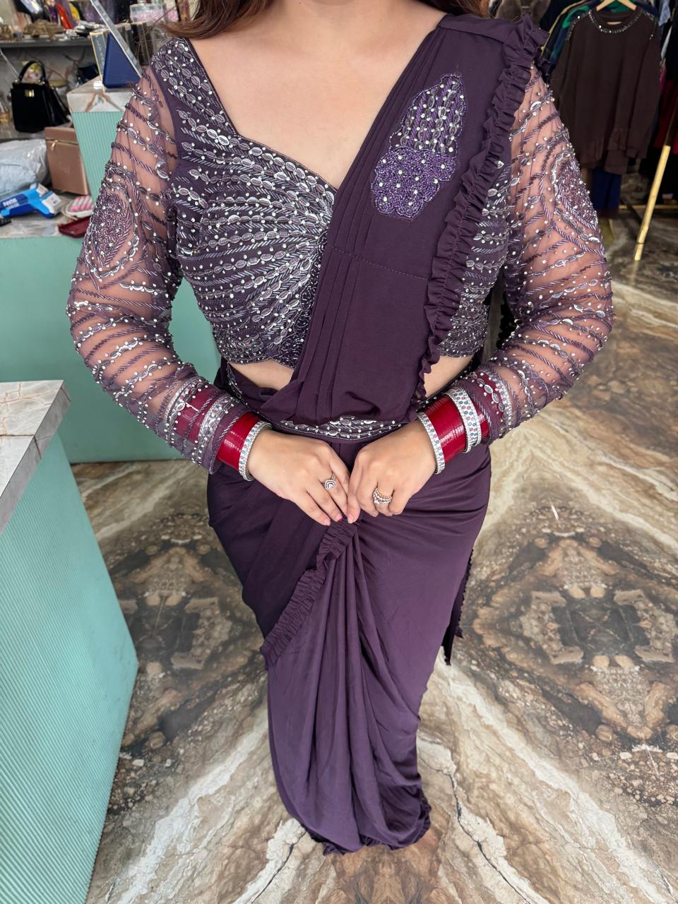 Vulture saree set