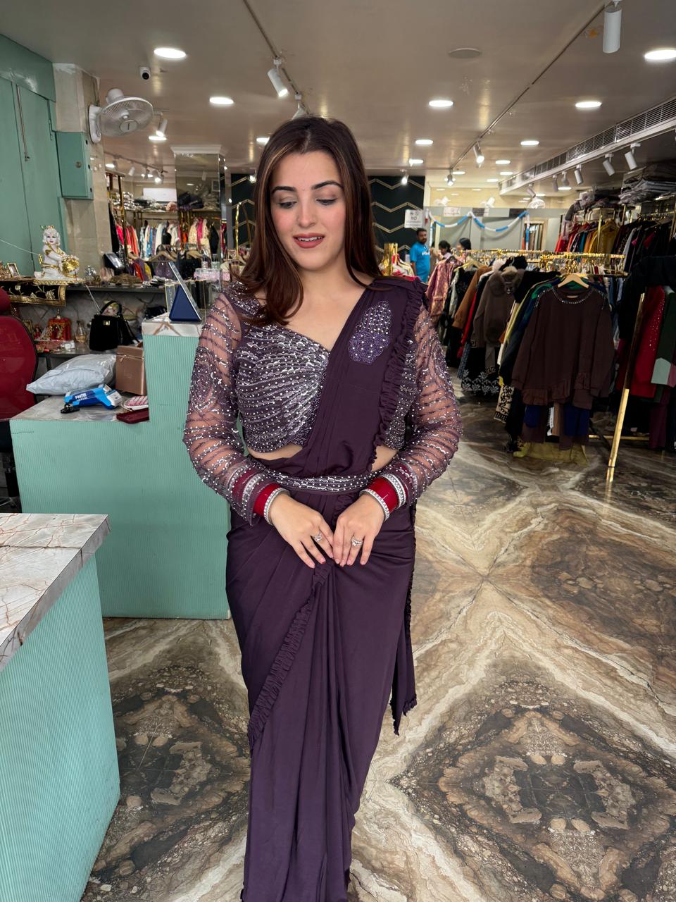 Vulture saree set