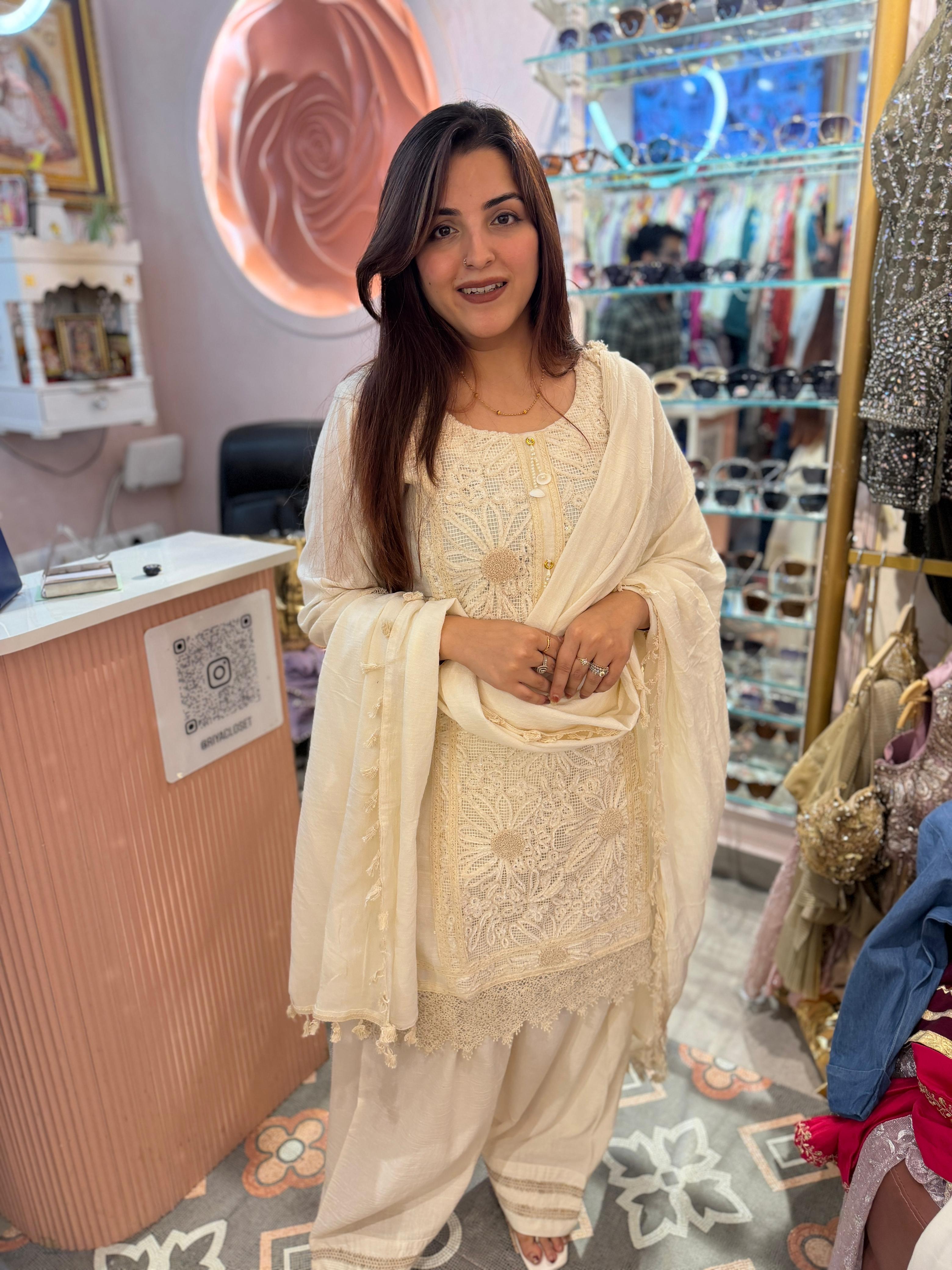 Bloom Chikankari Suit Set