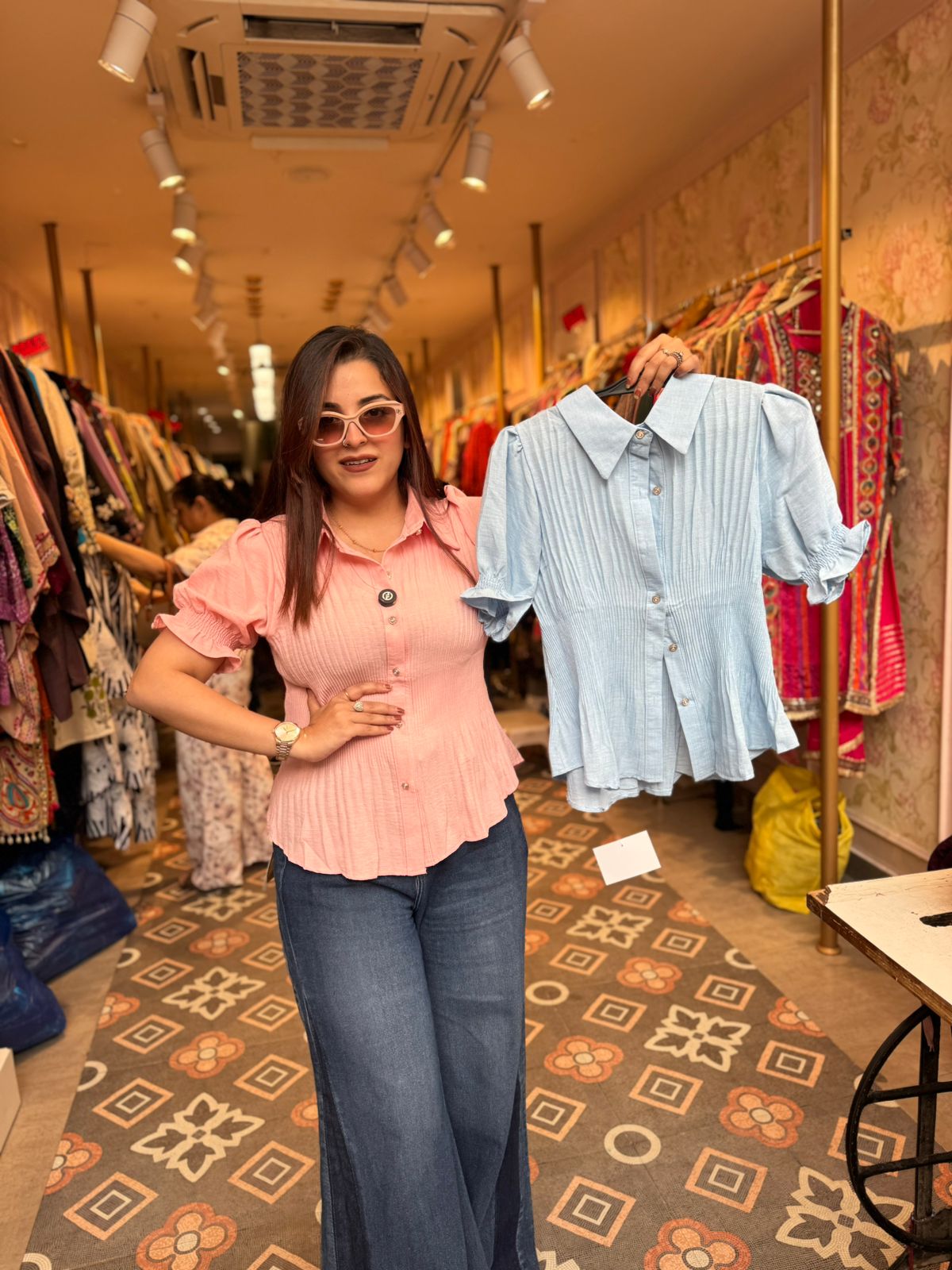 Belle Puff Sleeve Shirt Top
