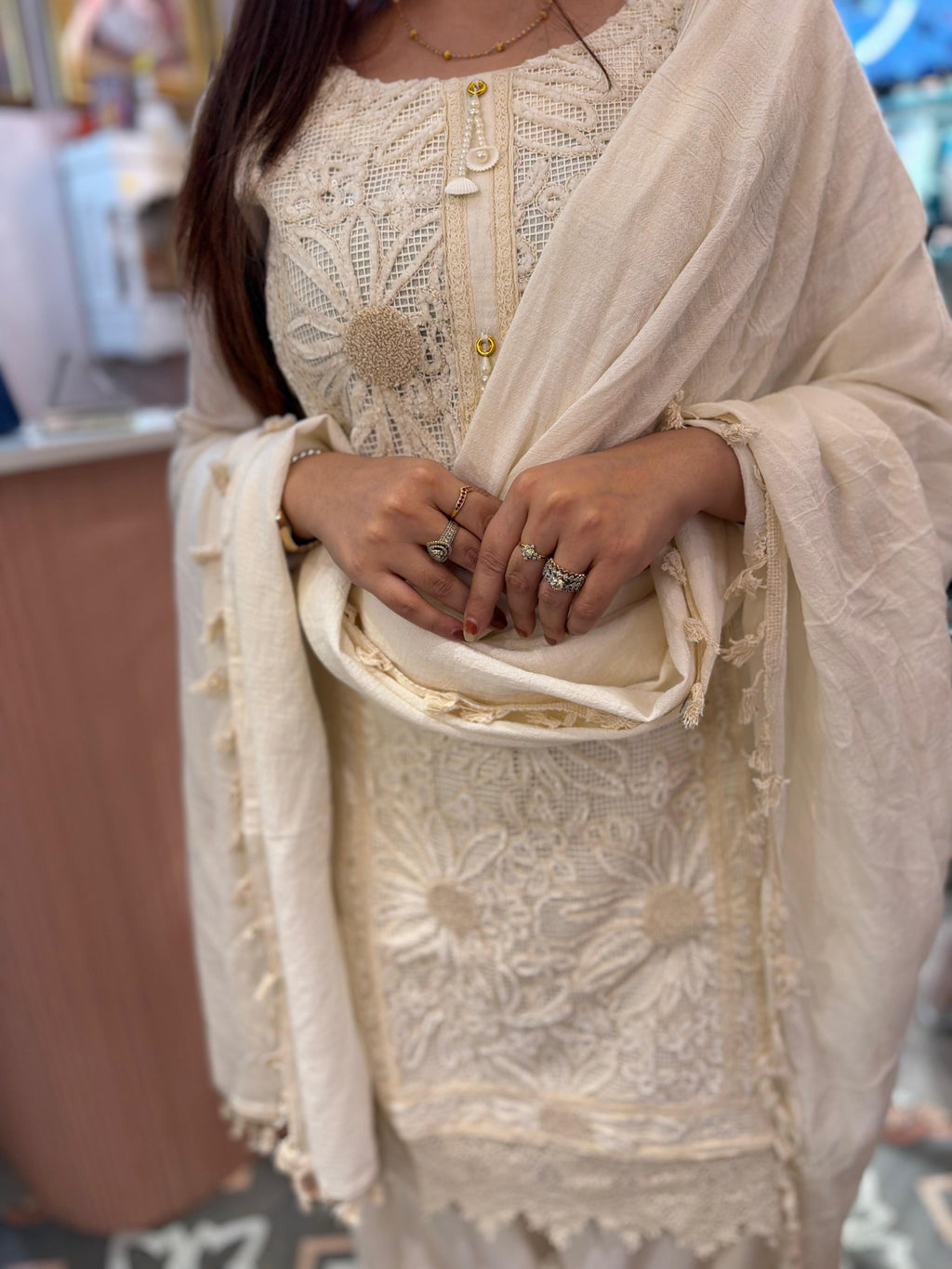 Bloom Chikankari Suit Set