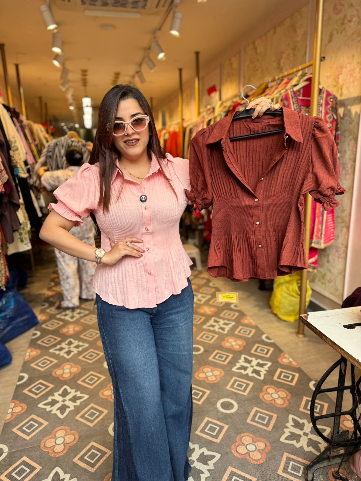 Belle Puff Sleeve Shirt Top