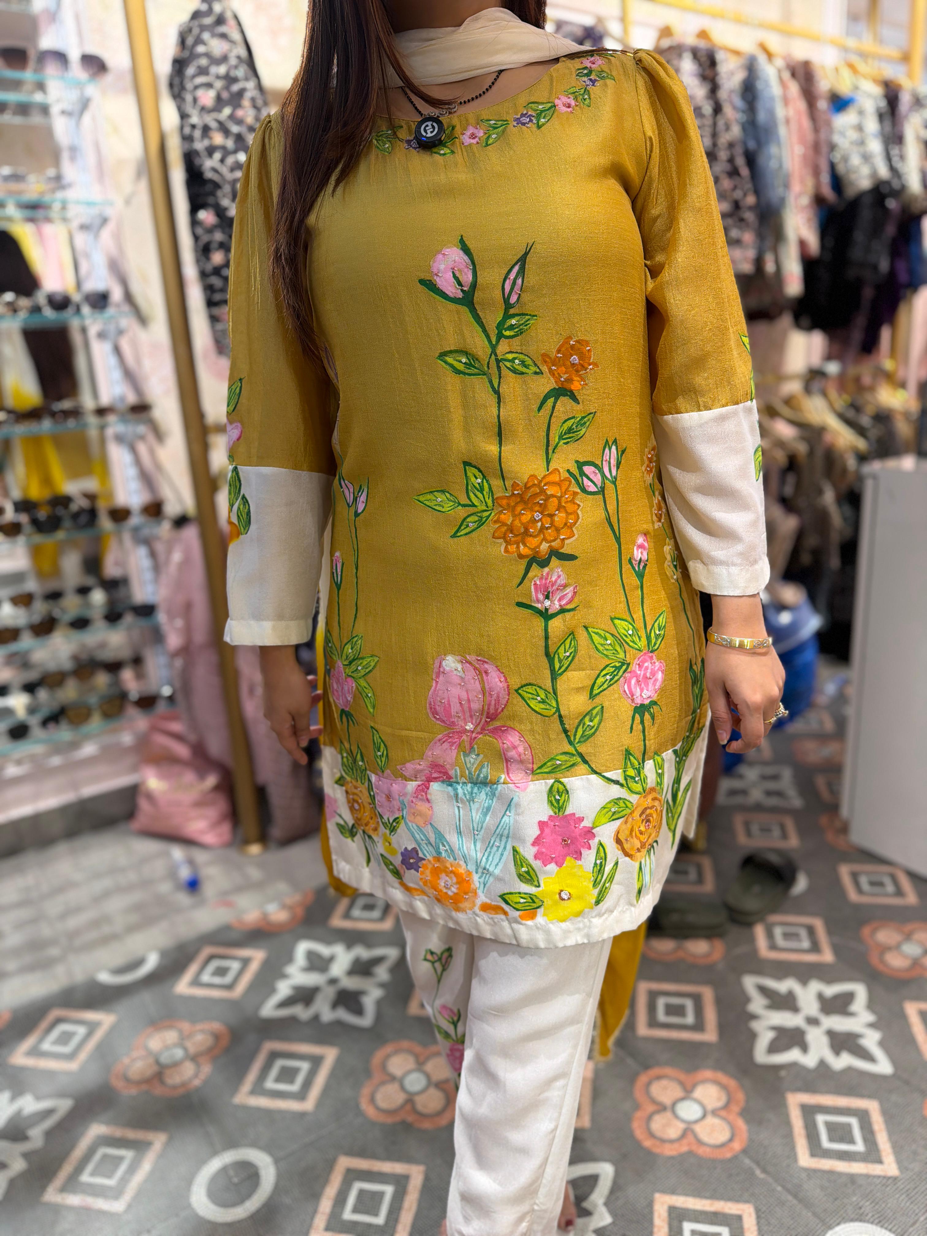 Bloom Hand-Painted Suit Set