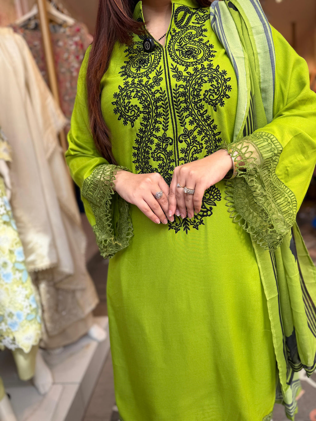 Kashmiri Embroidered Suit Set