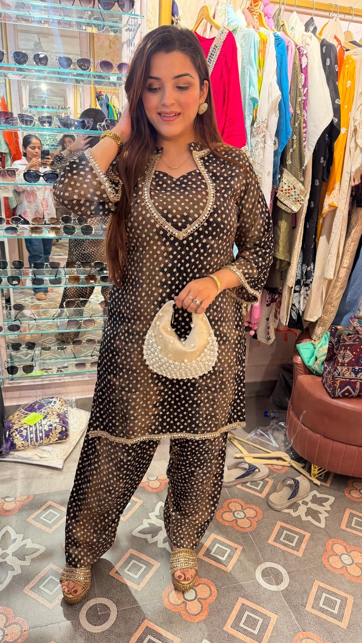 Traditional Bandhani Patiala Suit Set
