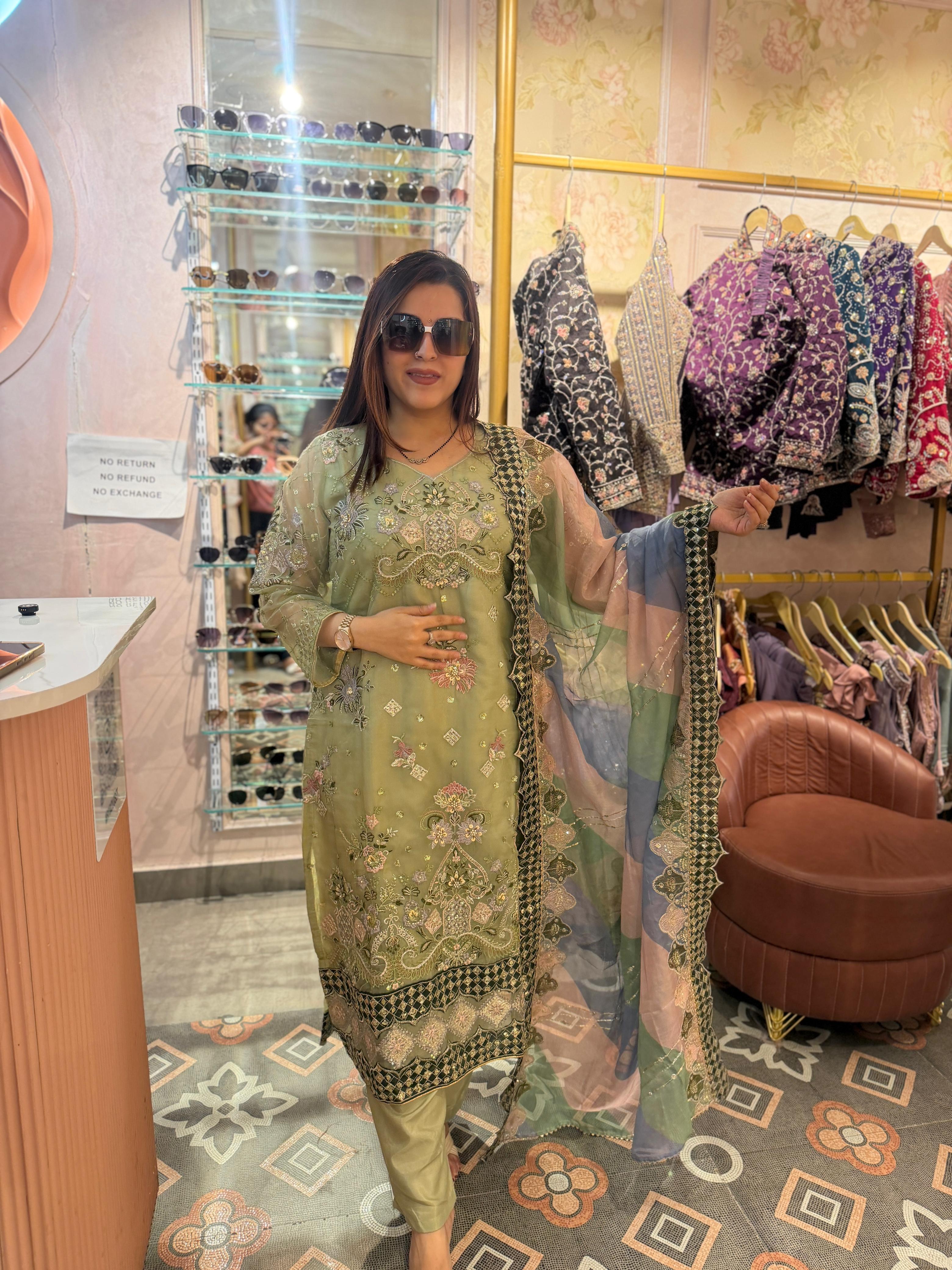 Blossom Luxury Embroidered 3PC Suit