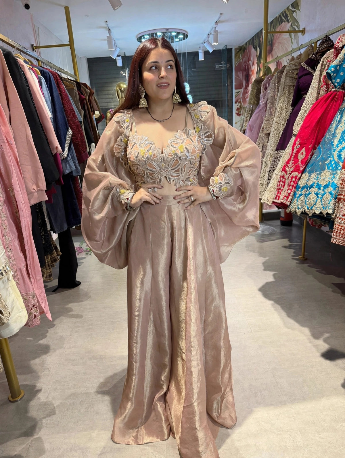 Clara Embroidered Palazzo Set