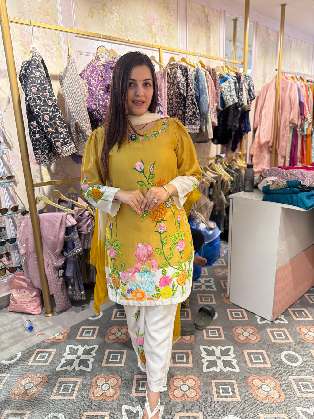 Bloom Hand-Painted Suit Set