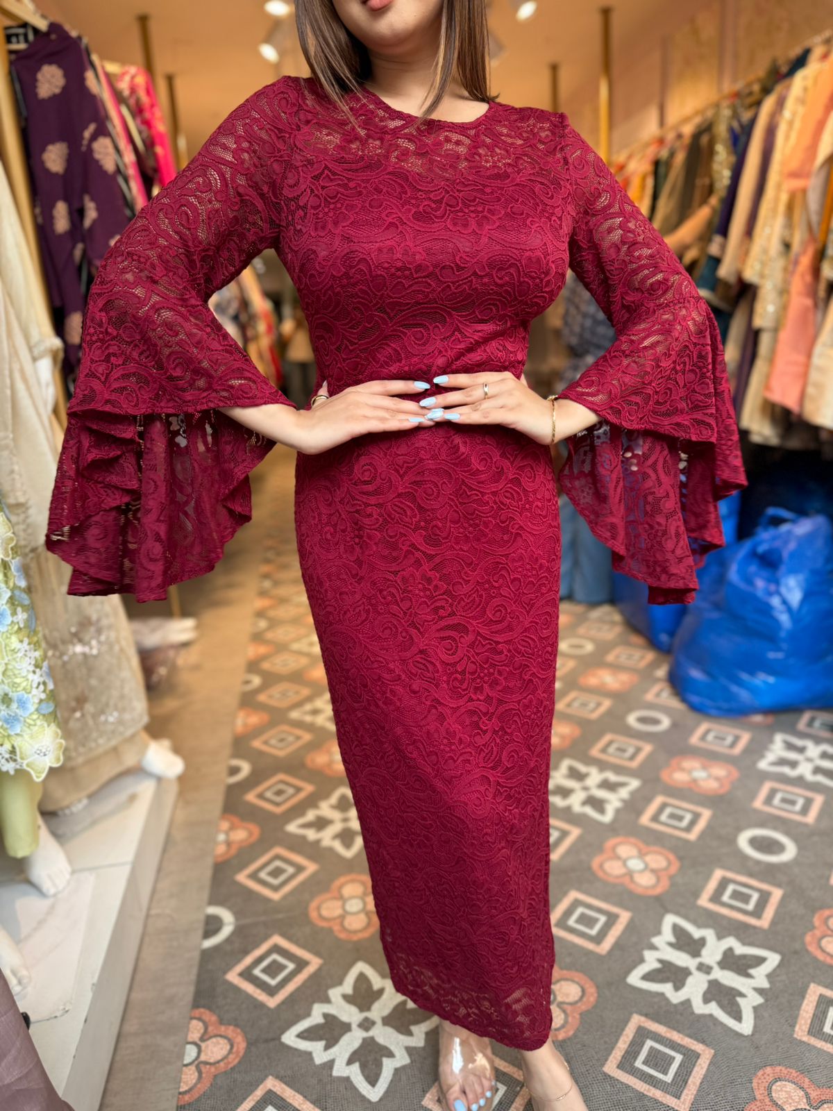 Royale Lace Maxi Dress
