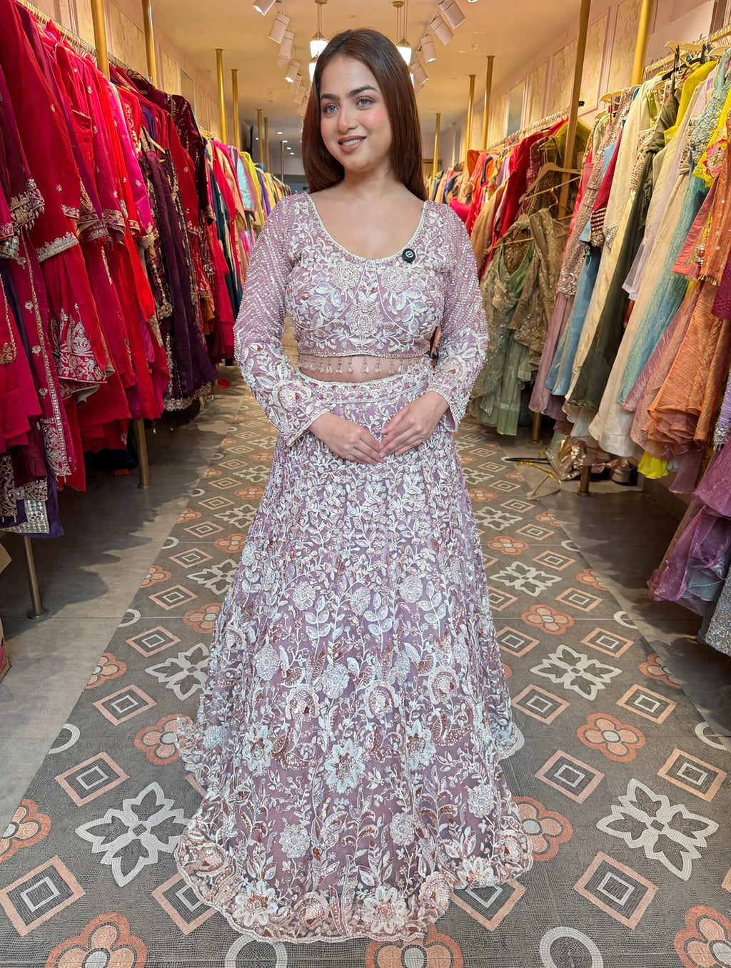Champagne Beige Bridal Lehenga Choli